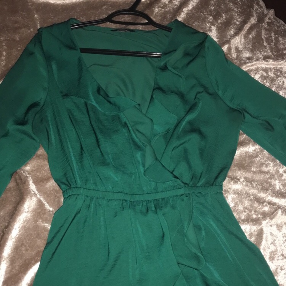 Emerald green dress